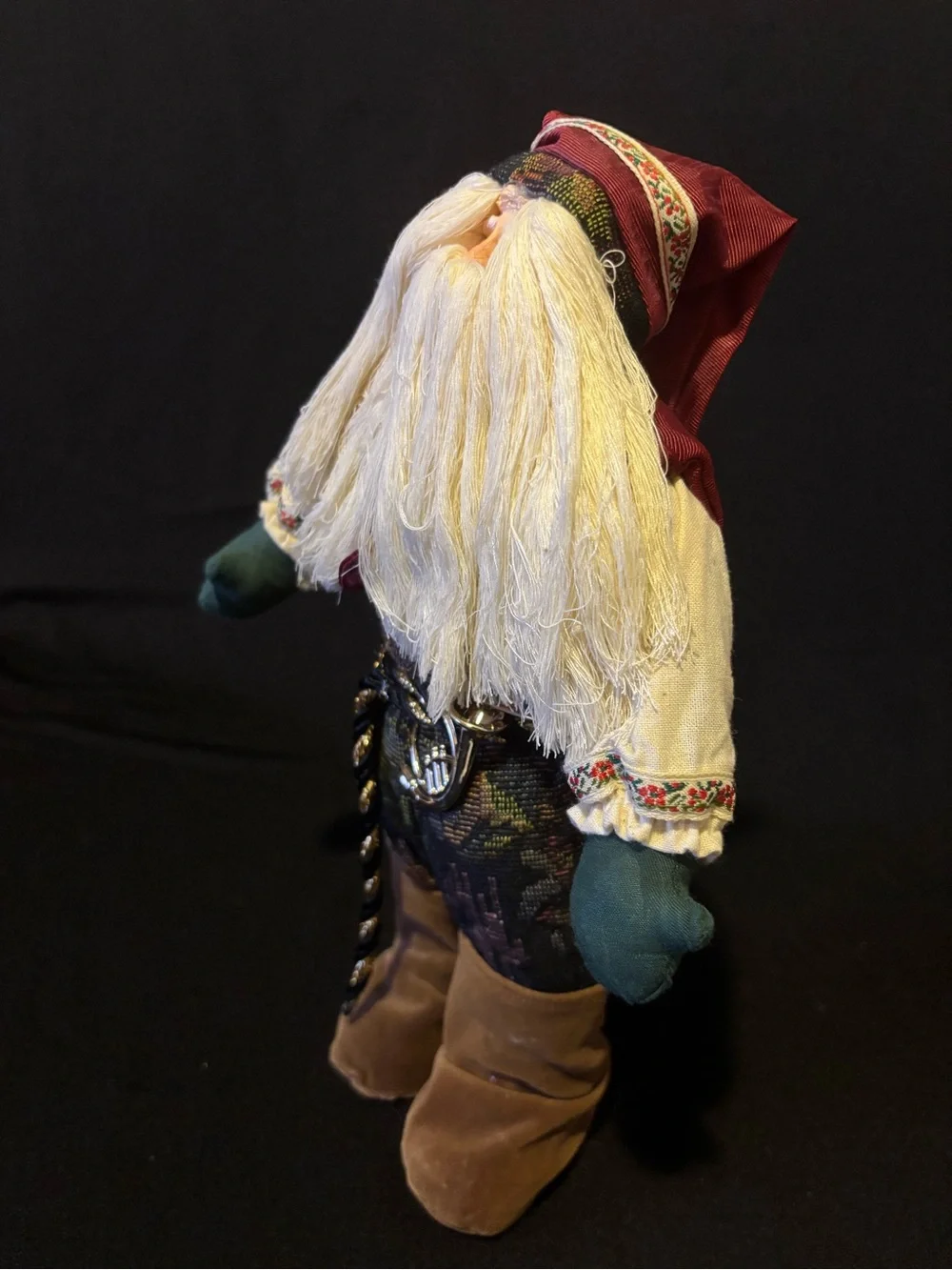Plush St Nicholas or Old World Christmas Santa Figure.